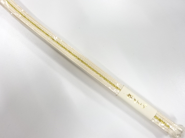 未使用品　正絹　帯留め用　手組三分紐